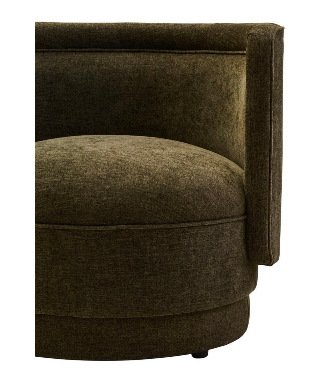Forest Green Chenille Accent Chair