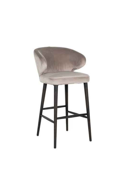 Mink Velvet Barstool