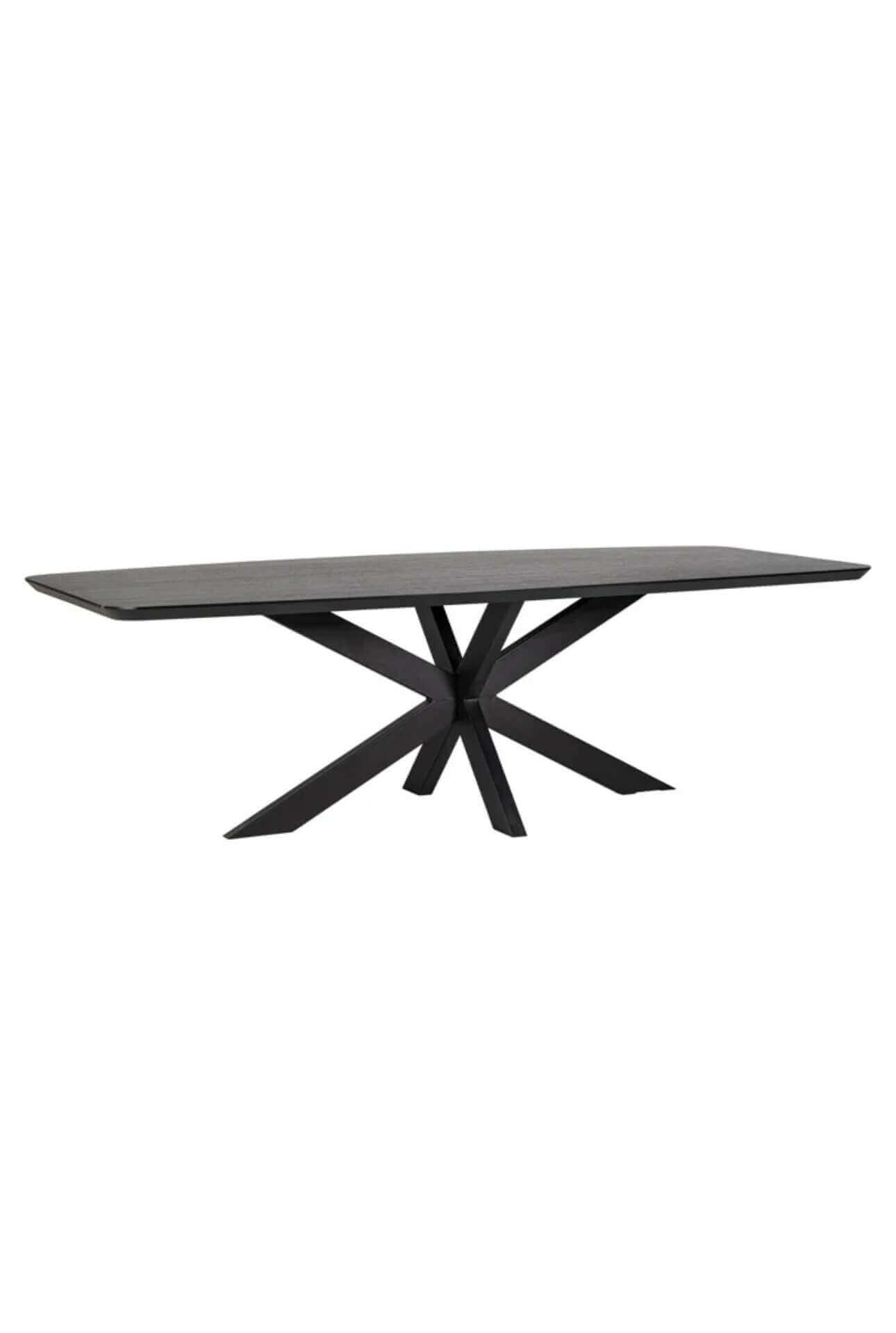 Black Curved Edge Dining Table
