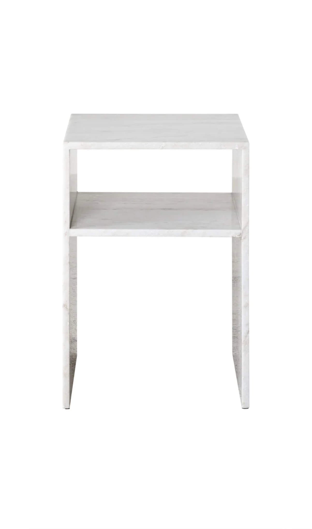 Beige Marble Side Table
