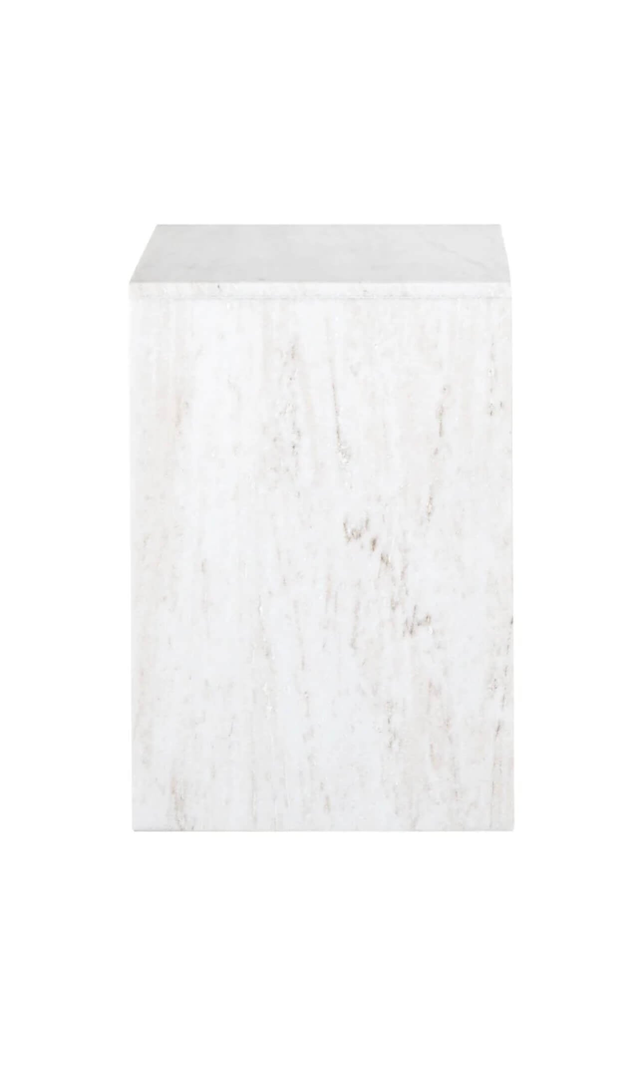 Beige Marble Side Table