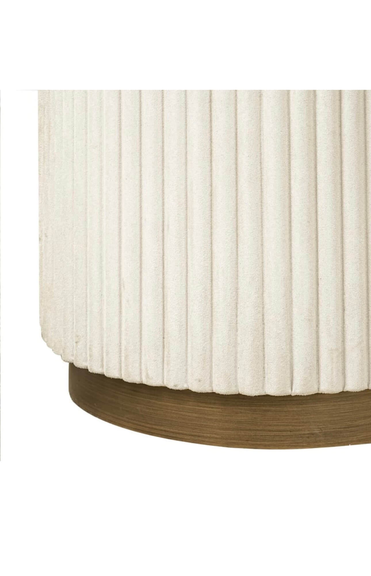 Suede Ribbed Side Table