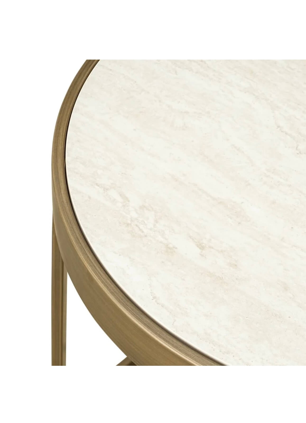 Suede Ribbed Side Table