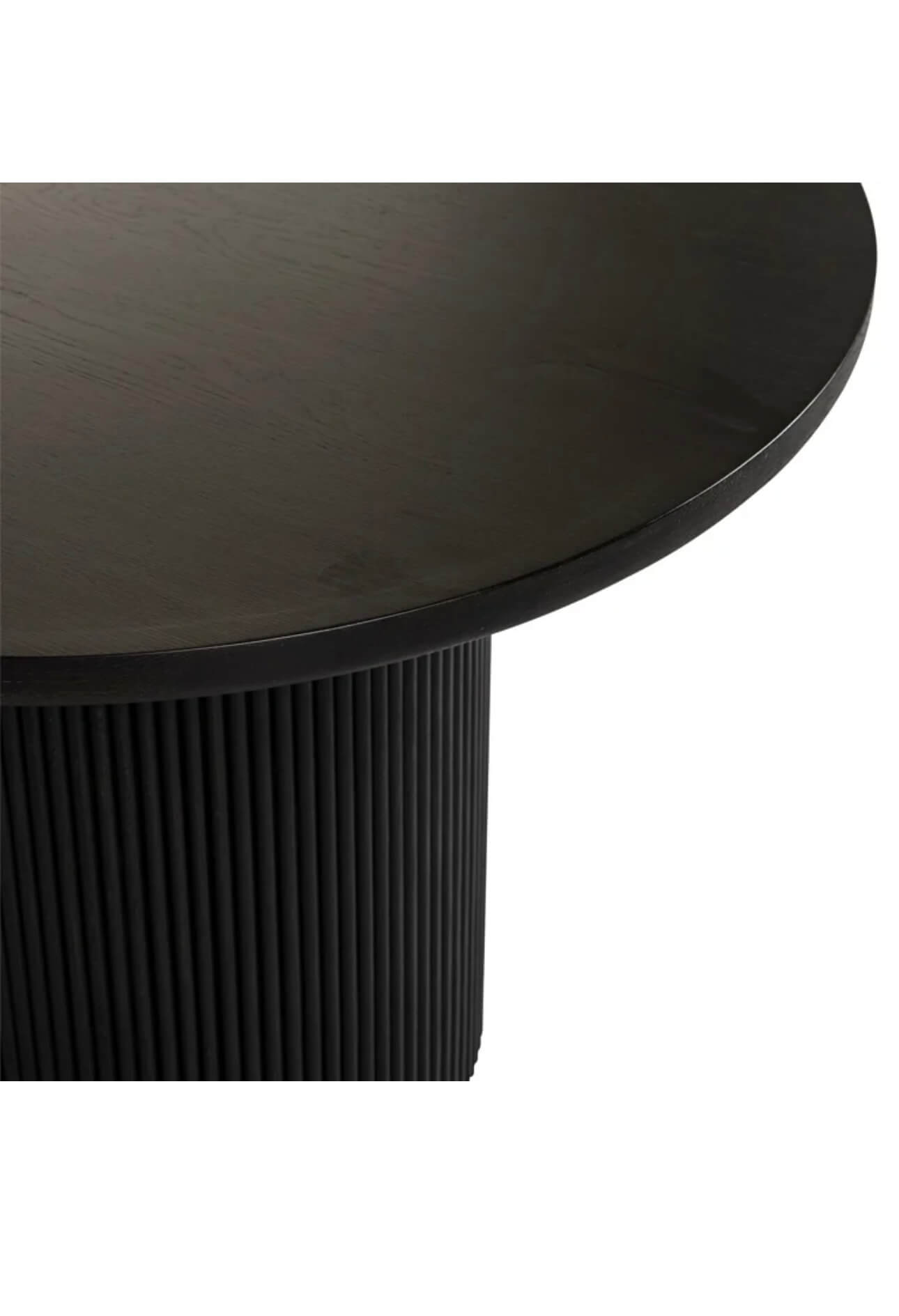 Dark Coffee Oval Edged Dining Table