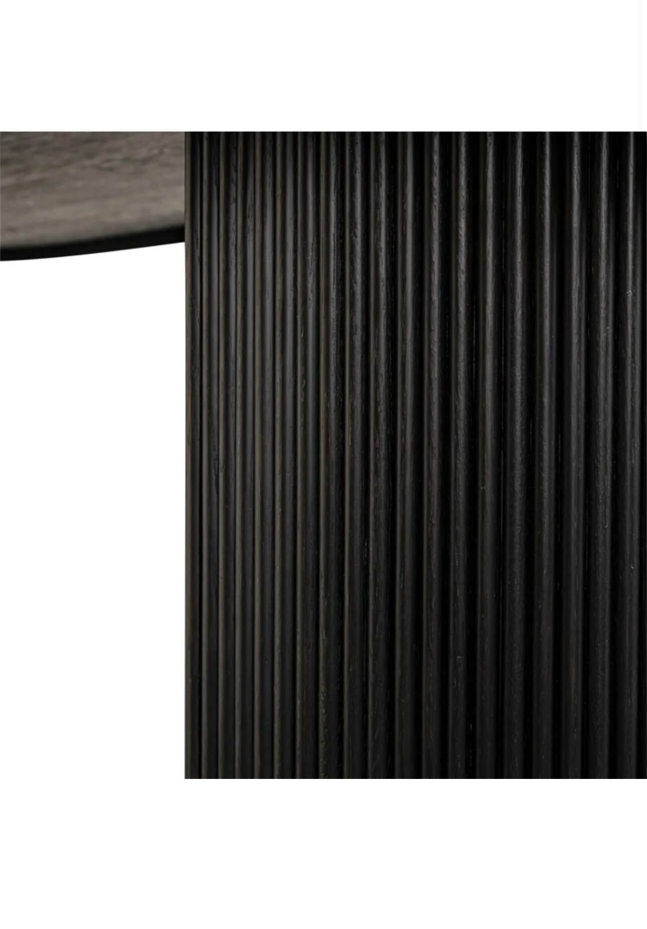 Dark Coffee Oval Edged Dining Table