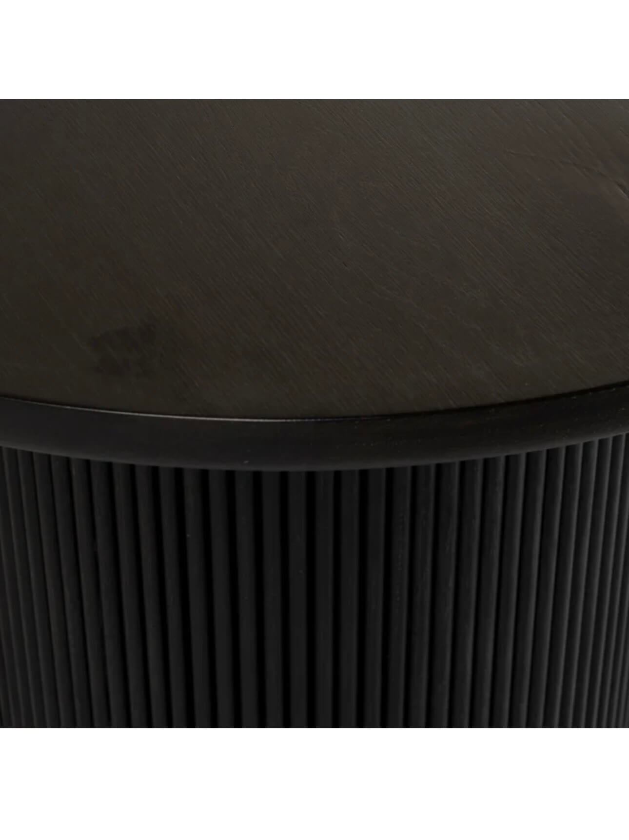 Dark Coffee Oval Edged Dining Table