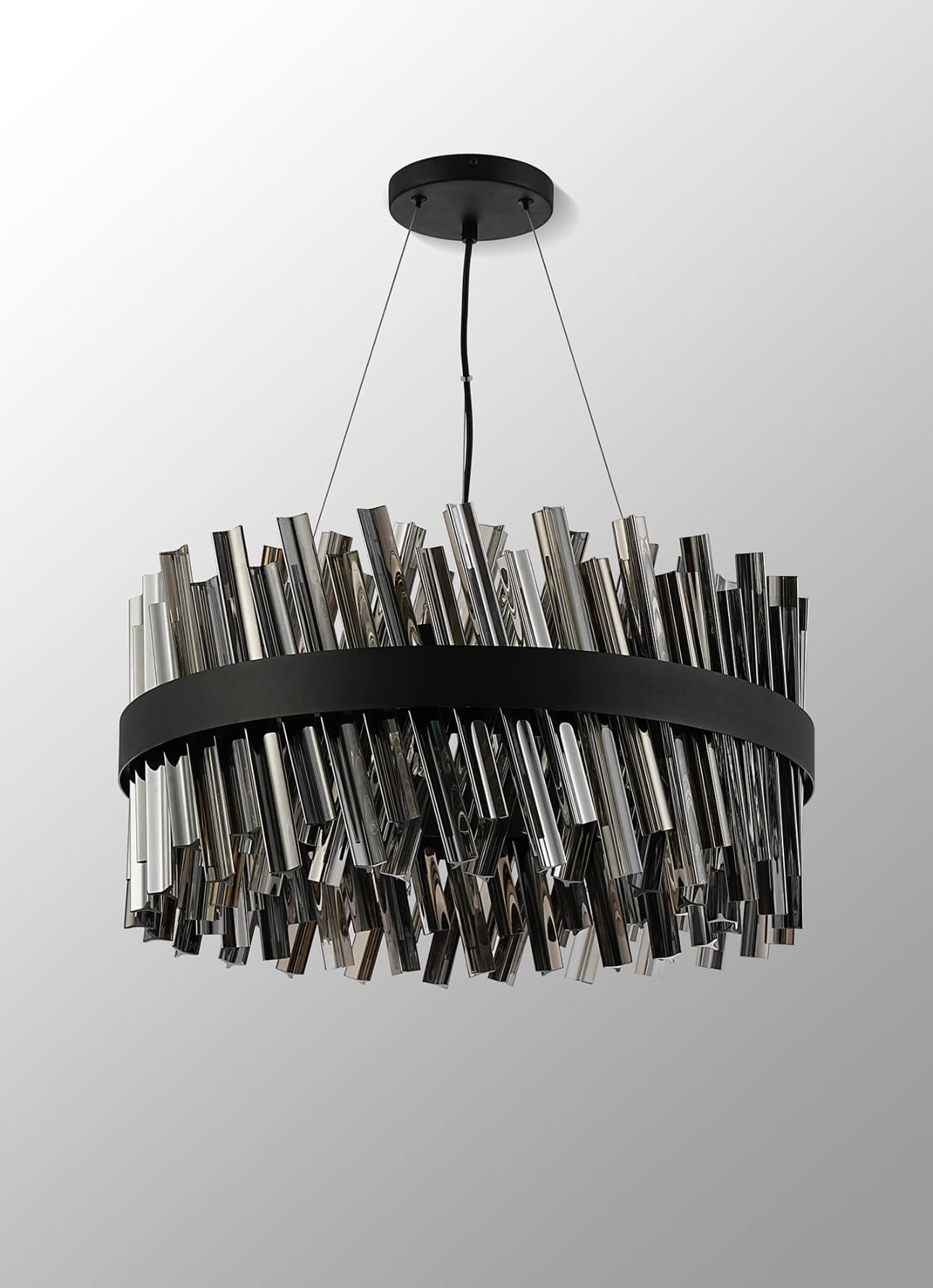 Bond Street Black Smoke 60cm Chandelier