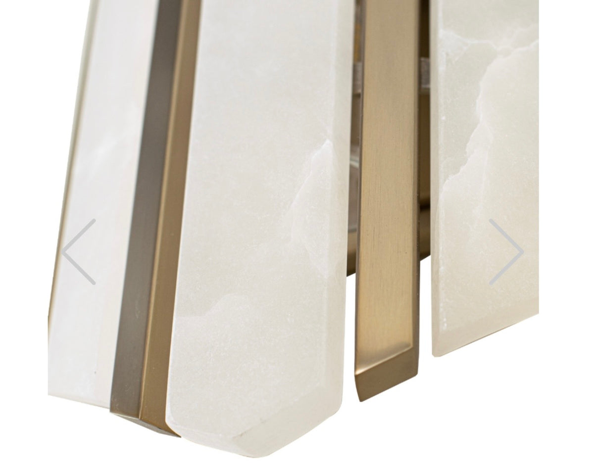 Champagne Alabaster IP44 Wall Light