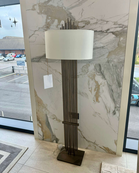 Dark Antique Brass Floor Lamp