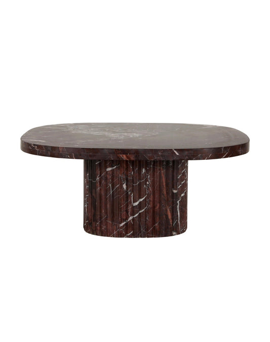 Burgundy Marble Coffee Table