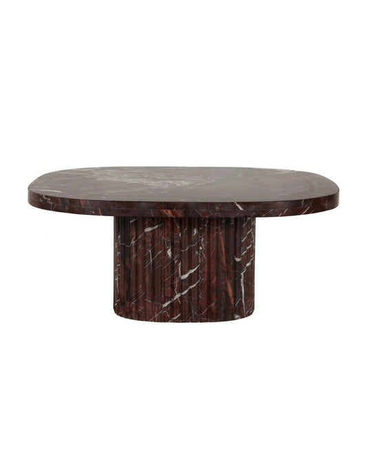 Burgundy Marble Coffee Table