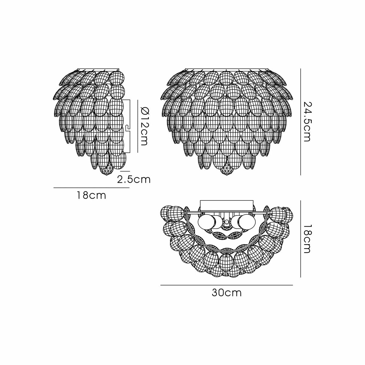 Orlune Double Wall Light