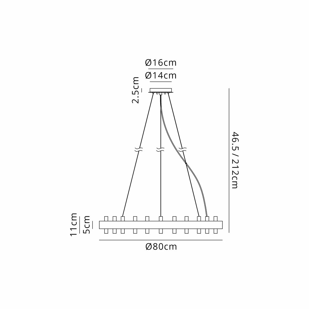 Talia 80cm Round Chandelier