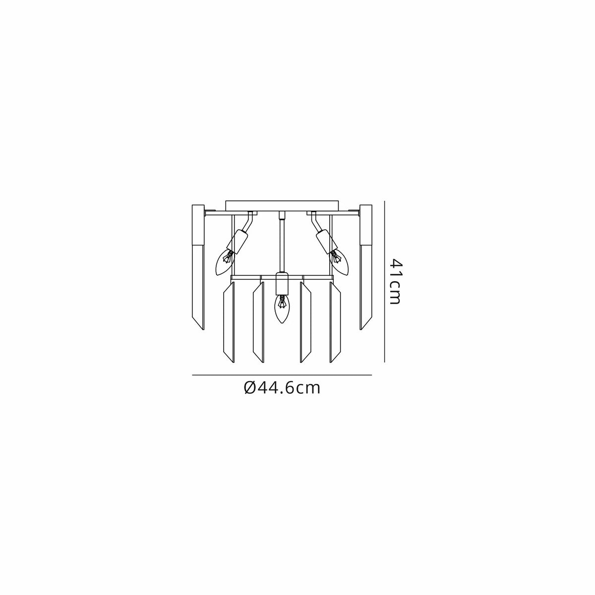 Chelsea 45cm Flush Ceiling Light