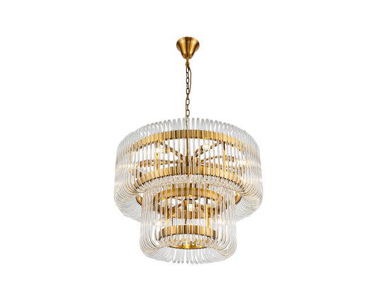 Liang & Eimil Mist Tall Pendant Lamp - Brushed Brass