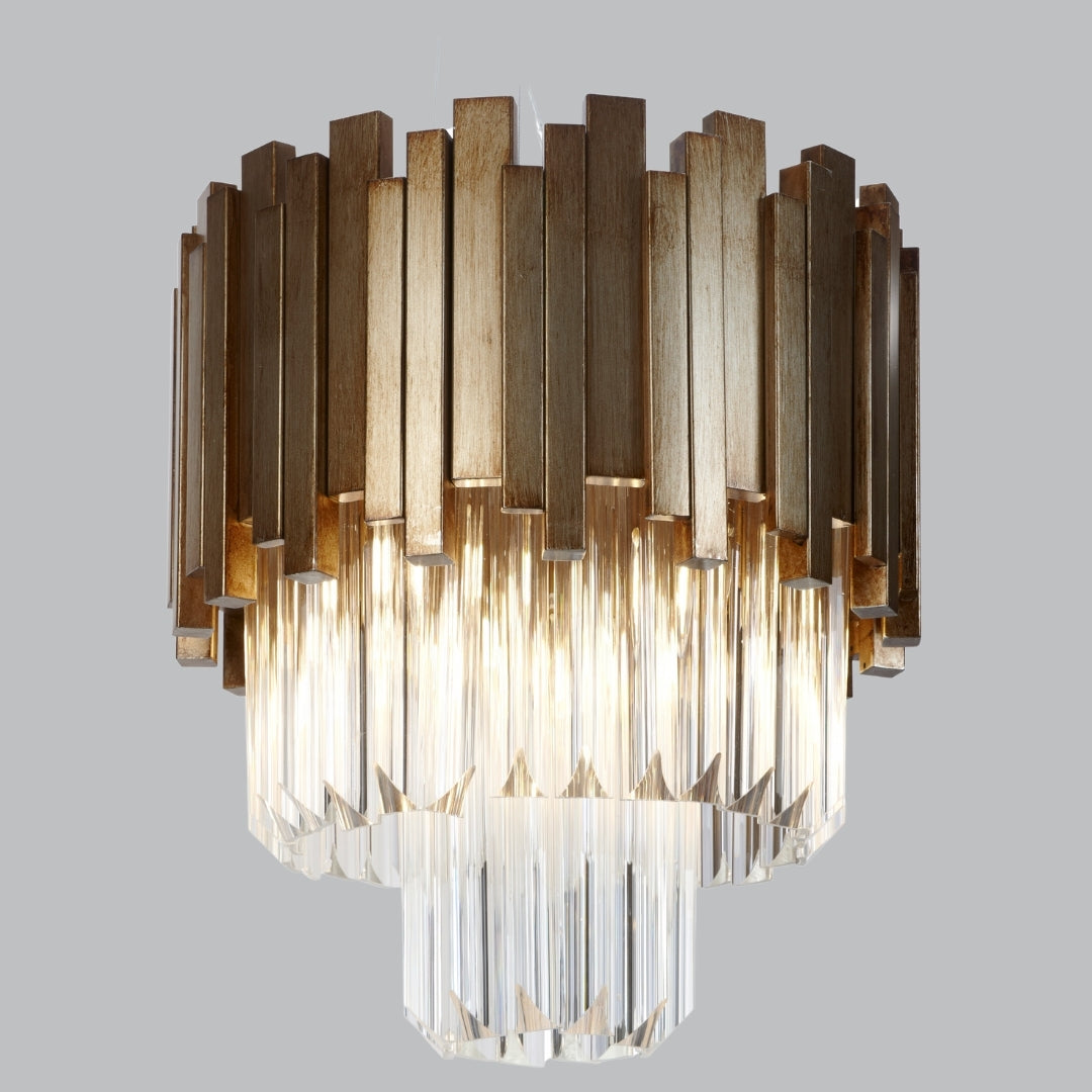 Antique Gold Finish 40cm Chandelier