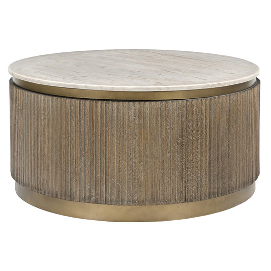 Marble Ribbed Coffee Table