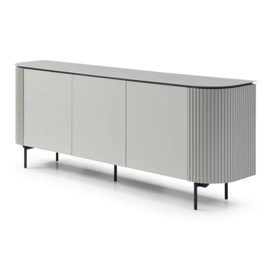 Lantine Buffet - Matte Light Grey