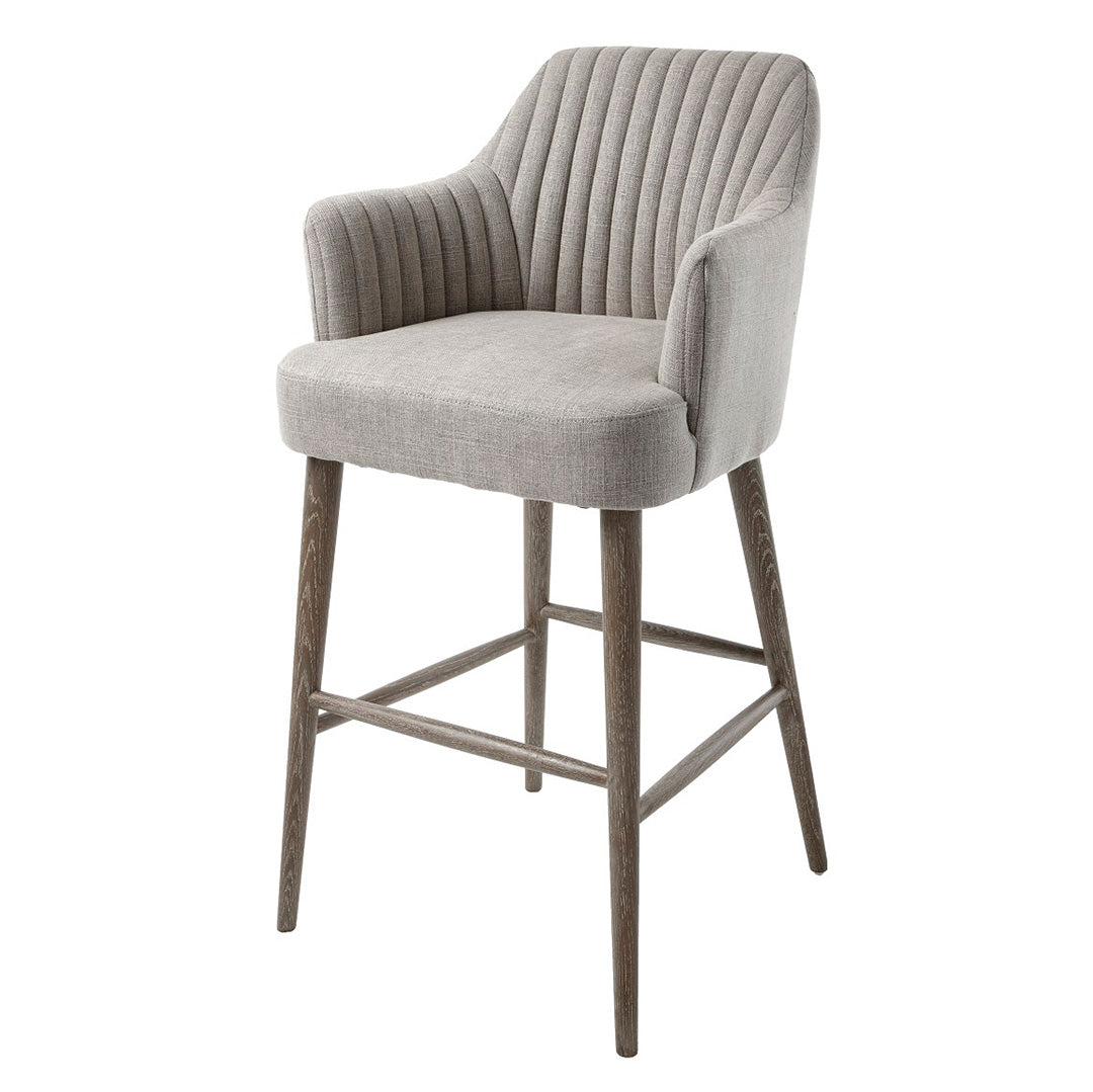 Linen Grey Finish Bar Stool