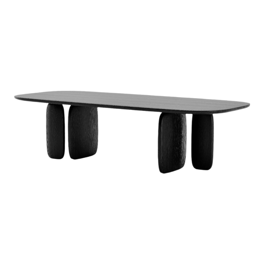 Underline 280 Dining Table - Black Oak