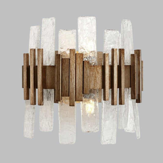 Opulent Textured Glass Wall Lamp