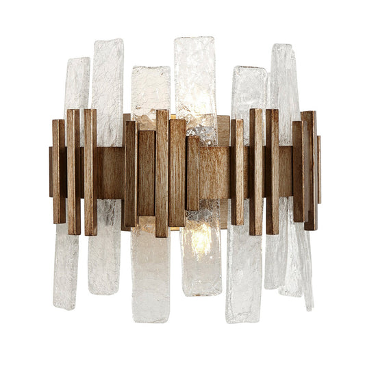 Opulent Textured Glass Wall Lamp