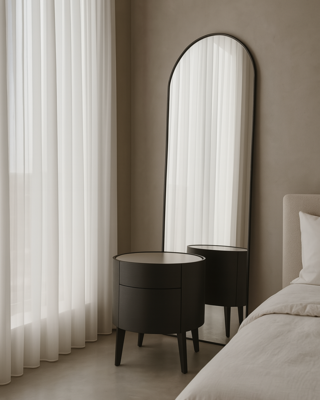 Weston Bedside Table - Black