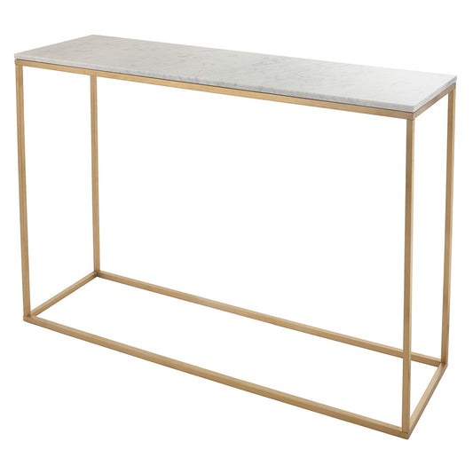 Marble Brass Console Table
