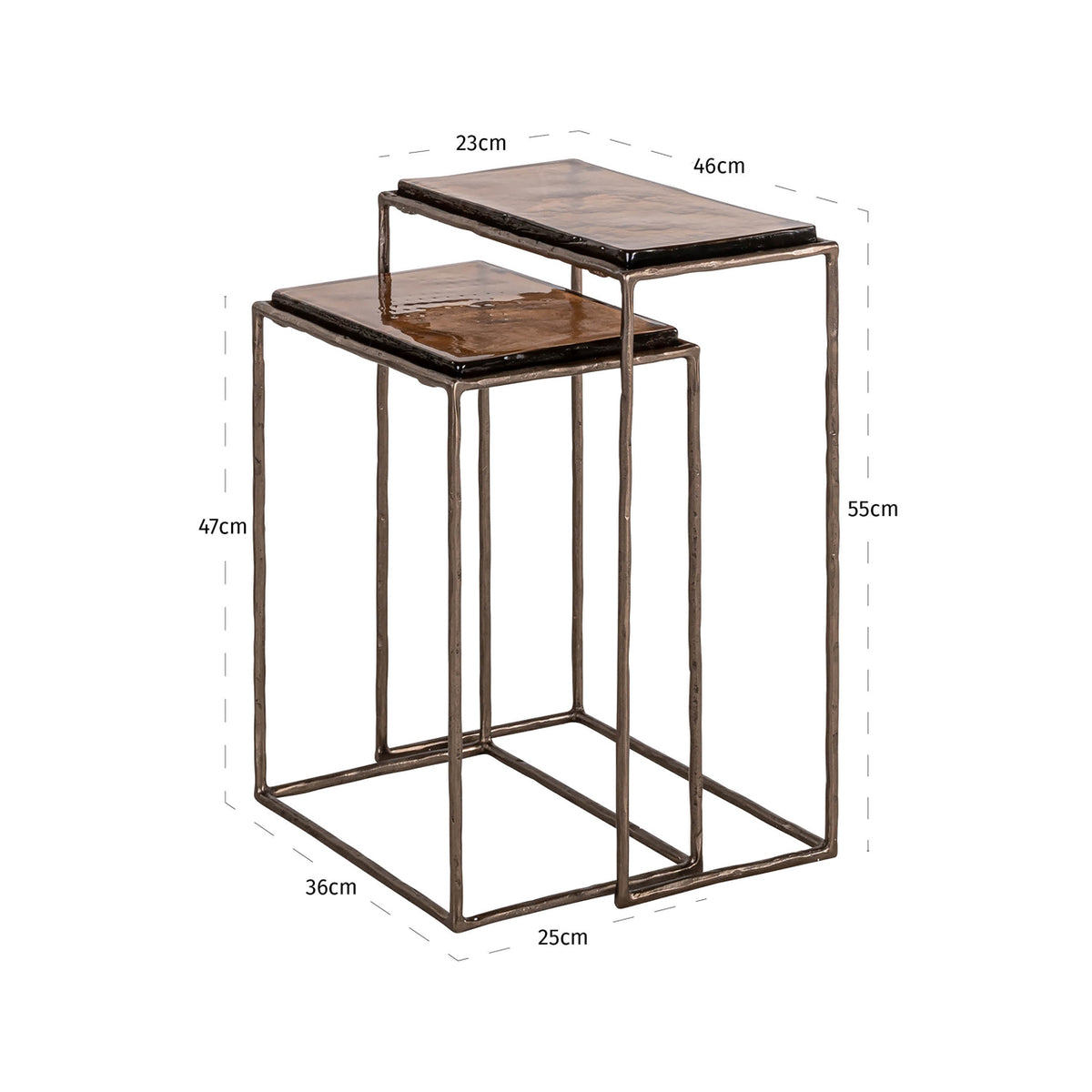 Villa Bronze Side Table Set