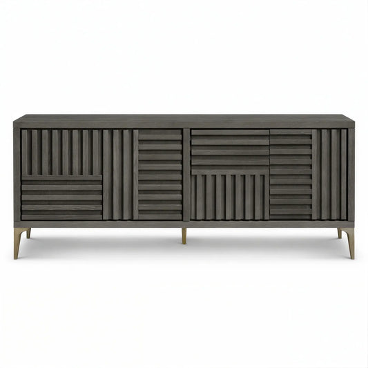 Geometric Grey Oak Sideboard