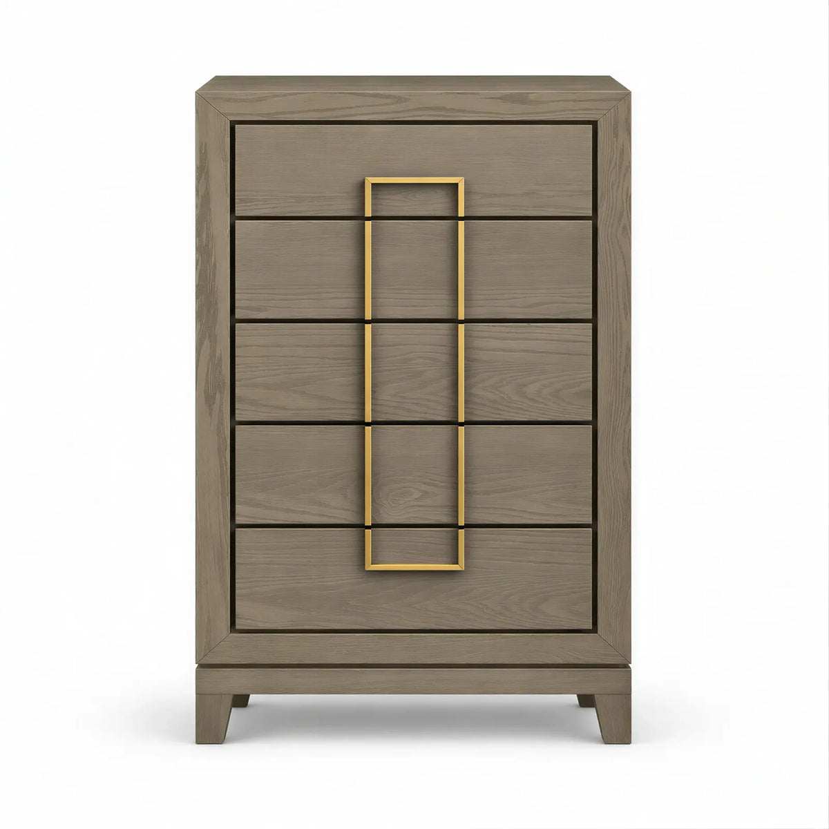 Tall Veneered Chest of Drawers