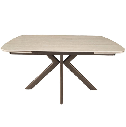 Modena Travertine Ceramic Extending Dining Table 140-200cm