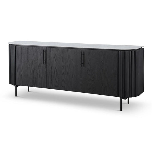 Lantine Marble Buffet - Black Oak