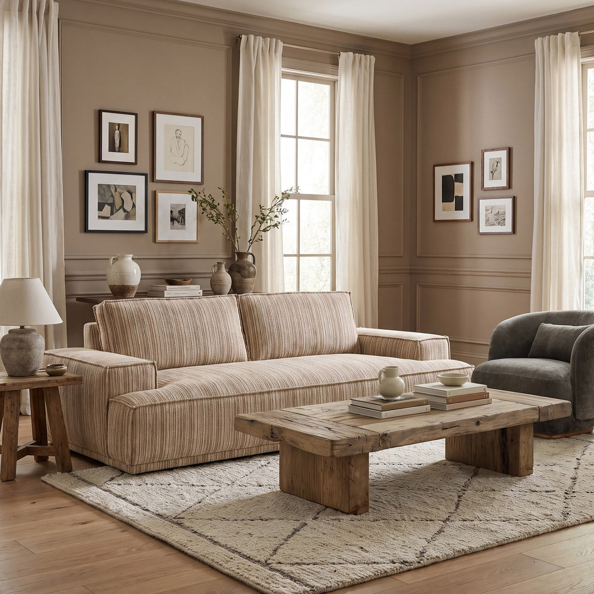 Peschiera Moss Swivel Chair