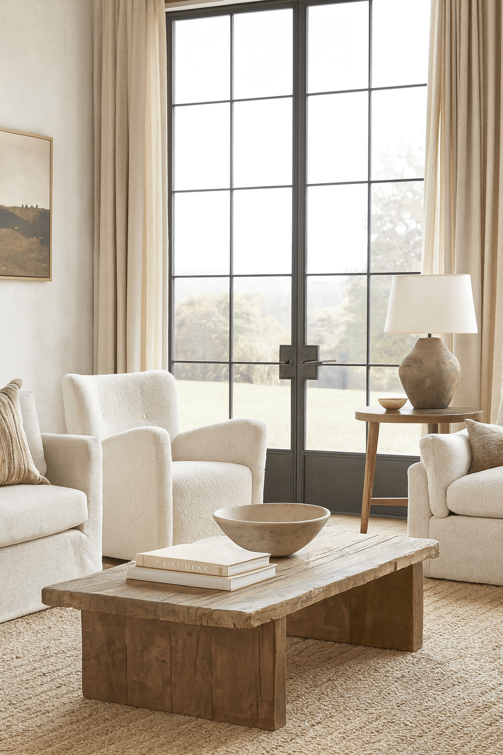 Pisa Faux Wool Accent Chair