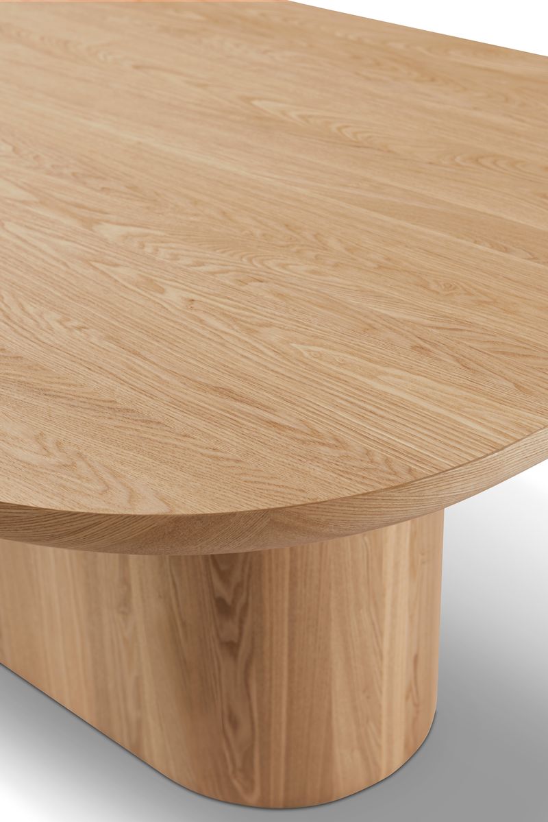 Berwick Dining Table - Single Pedestal- Ash Oak