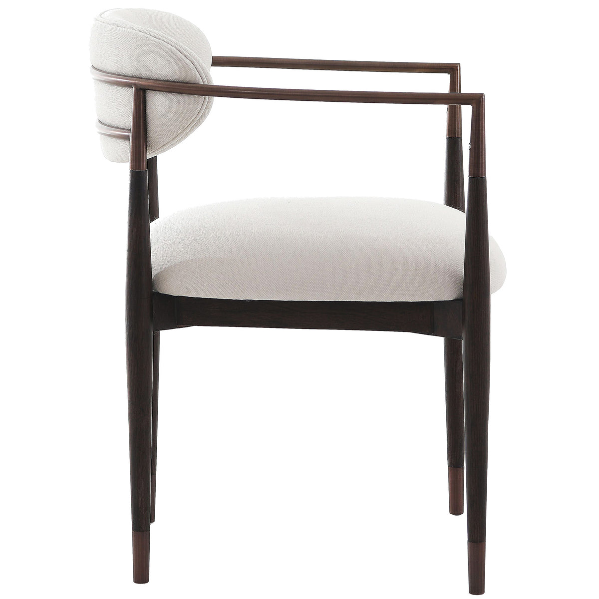Burford Walnut & Bronze Dining Chair