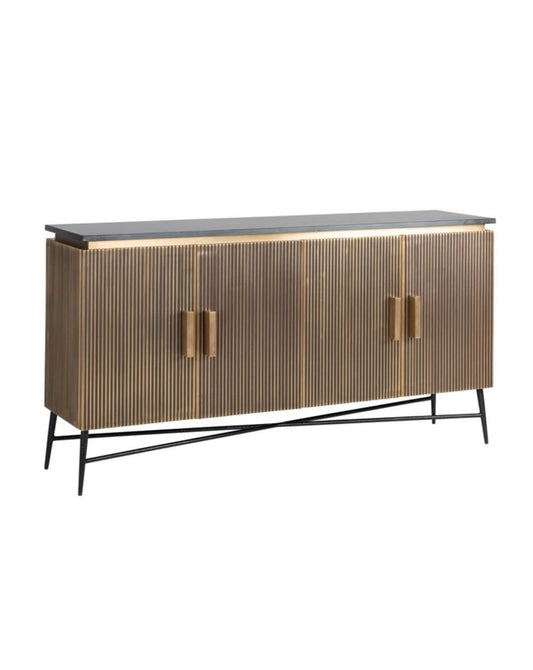 Brass Plated Colosseum Sideboard