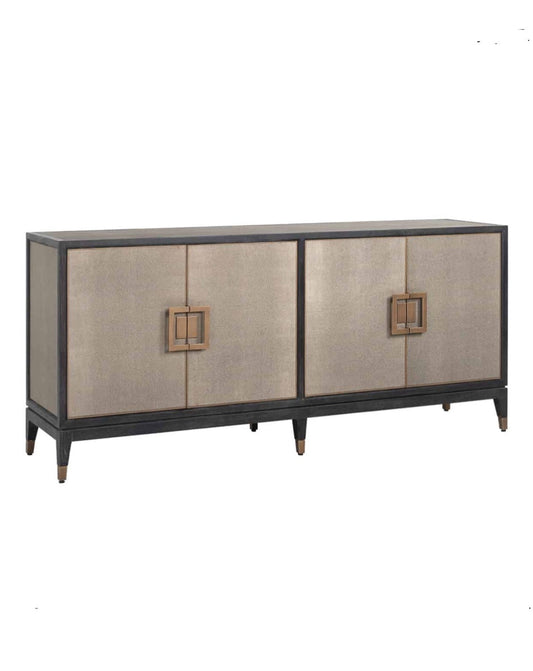 Textured Brass Trim Sideboard