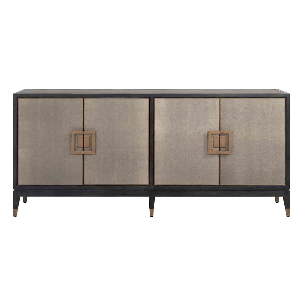 Textured Brass Trim Sideboard