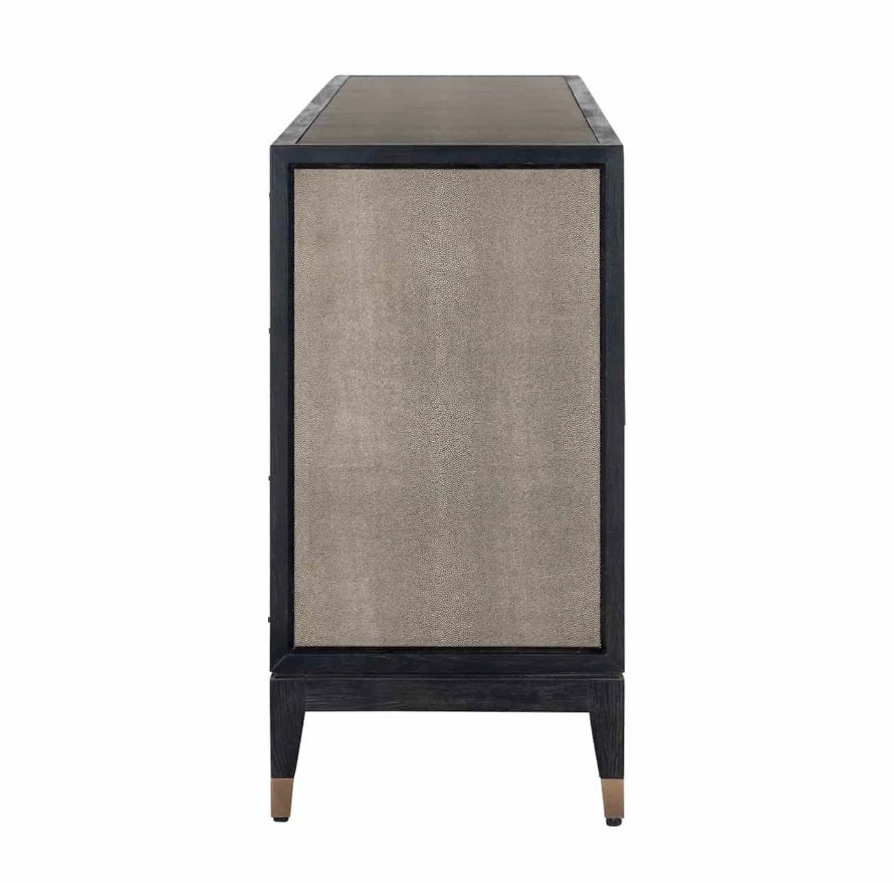 Textured Brass Trim Sideboard