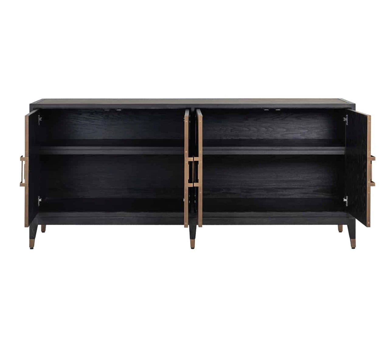 Textured Brass Trim Sideboard
