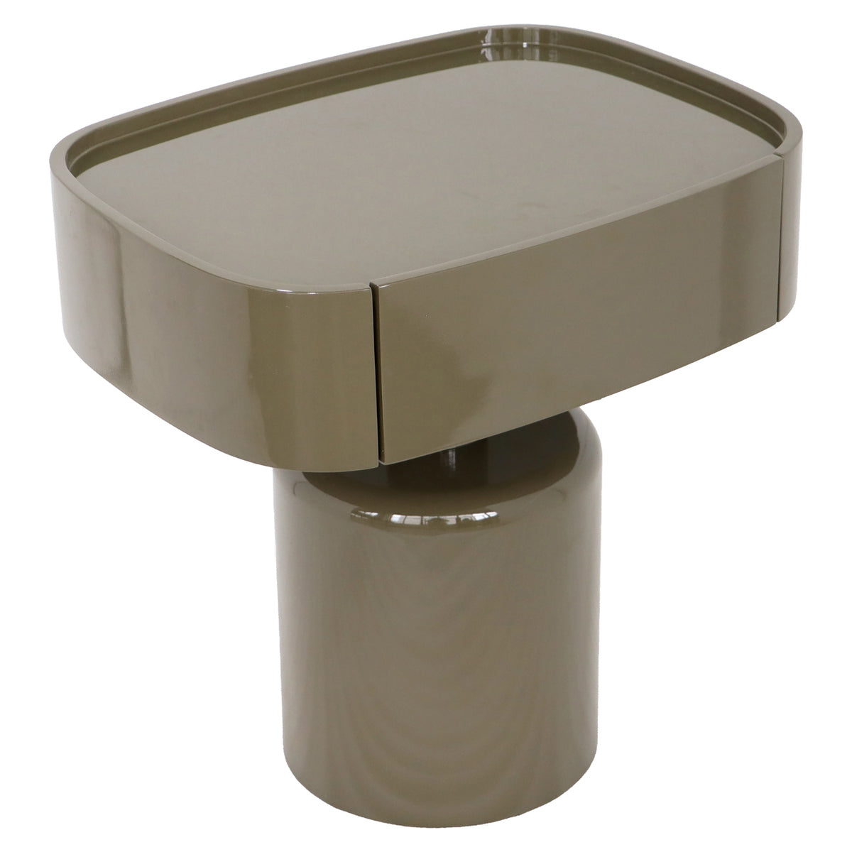Saffron Clay Green Bedside Table