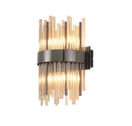 Talia Black Chrome Wall Light