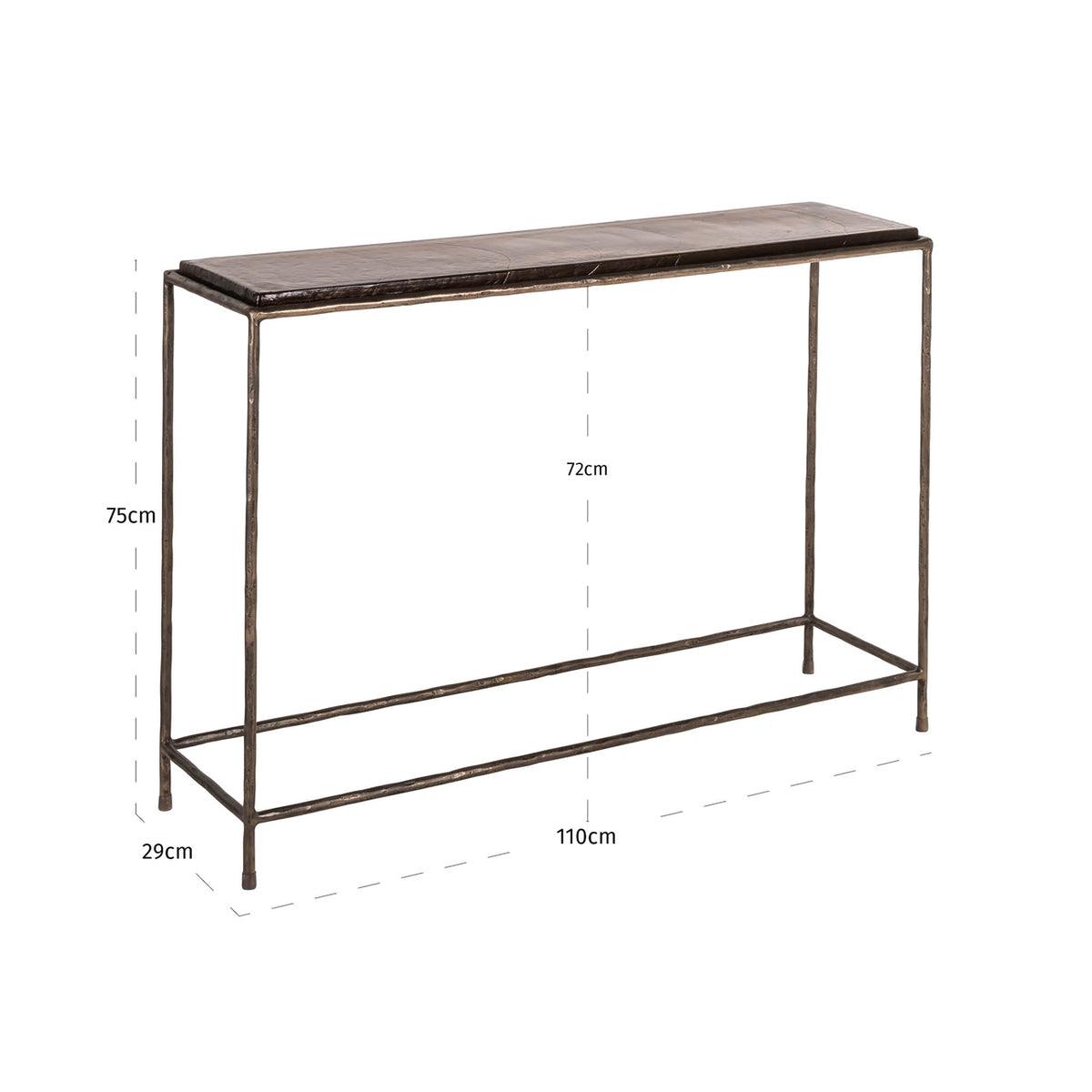 Villa Bronze Console Table