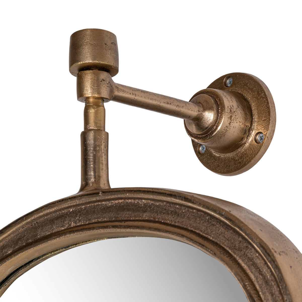 Hartley Antique Brass Mirror