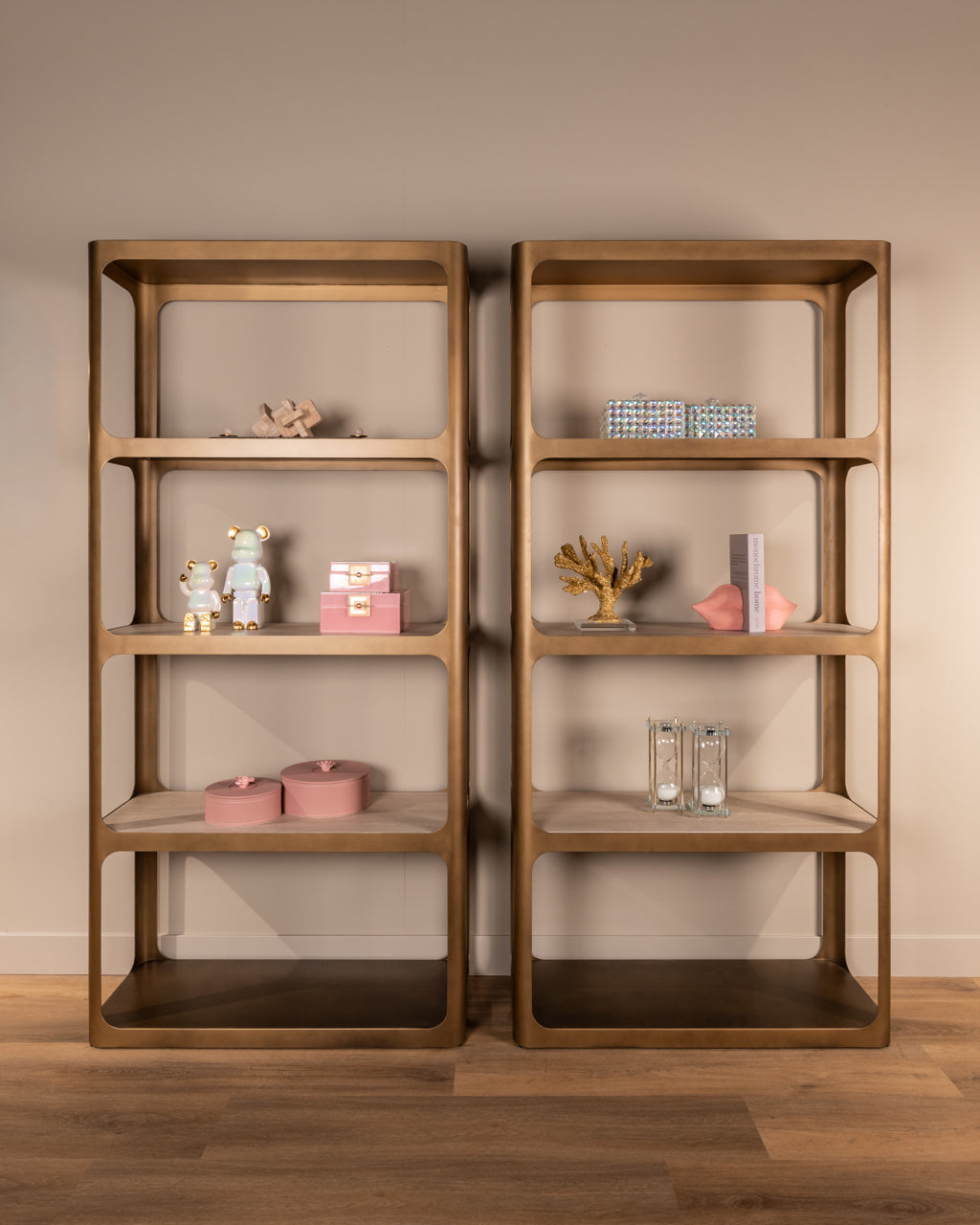 Clarendon Gold Antique Display Cabinet