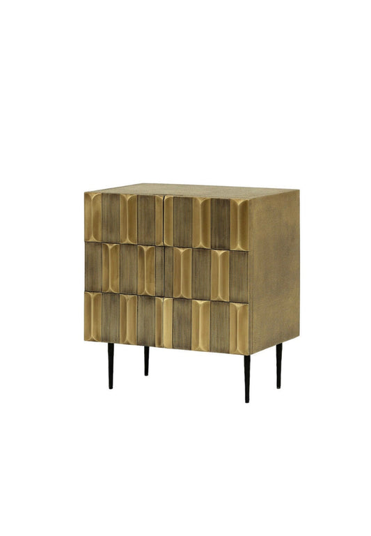 Metalic Brass 2 Door Sideboard