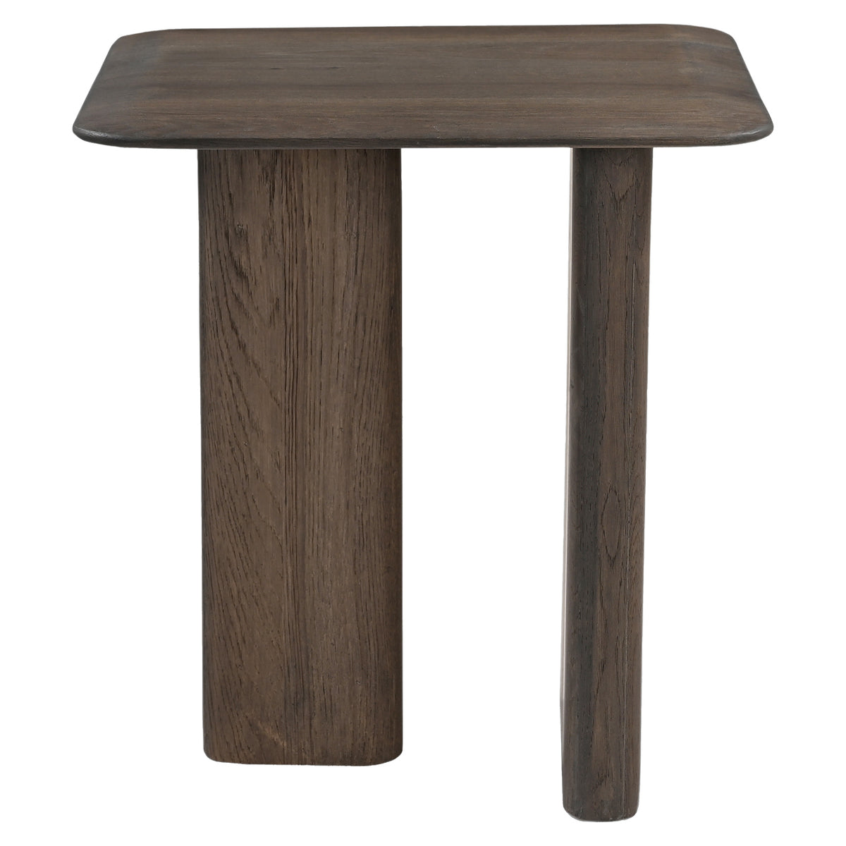 Castella Smoked Charcoal Oak Top Side Table