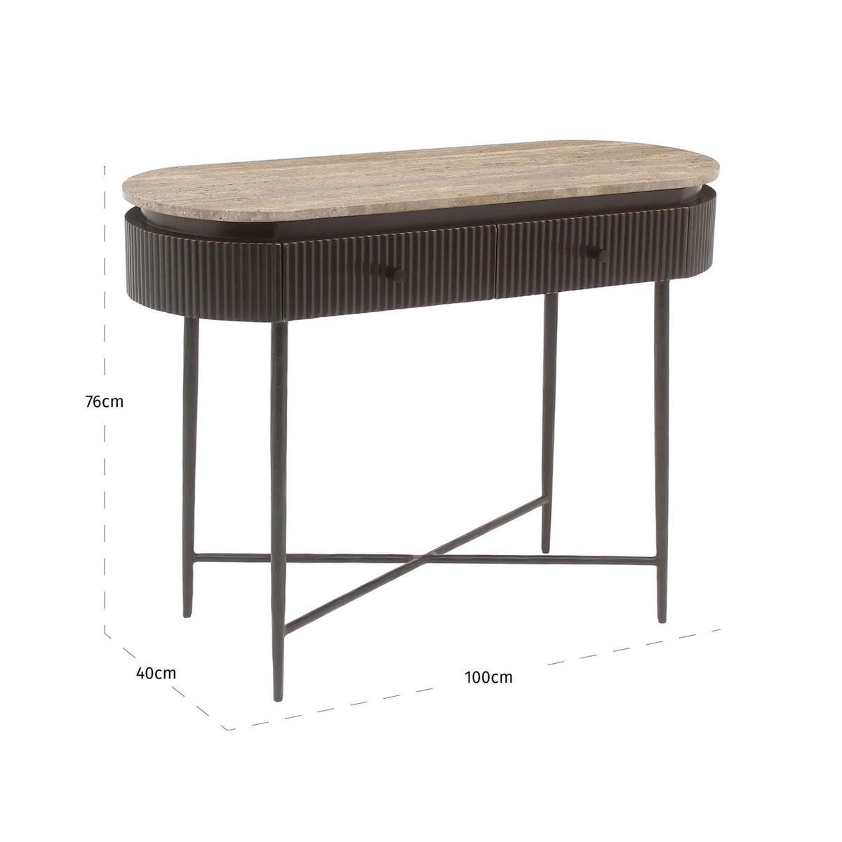 Russet Ash Brown Console Table